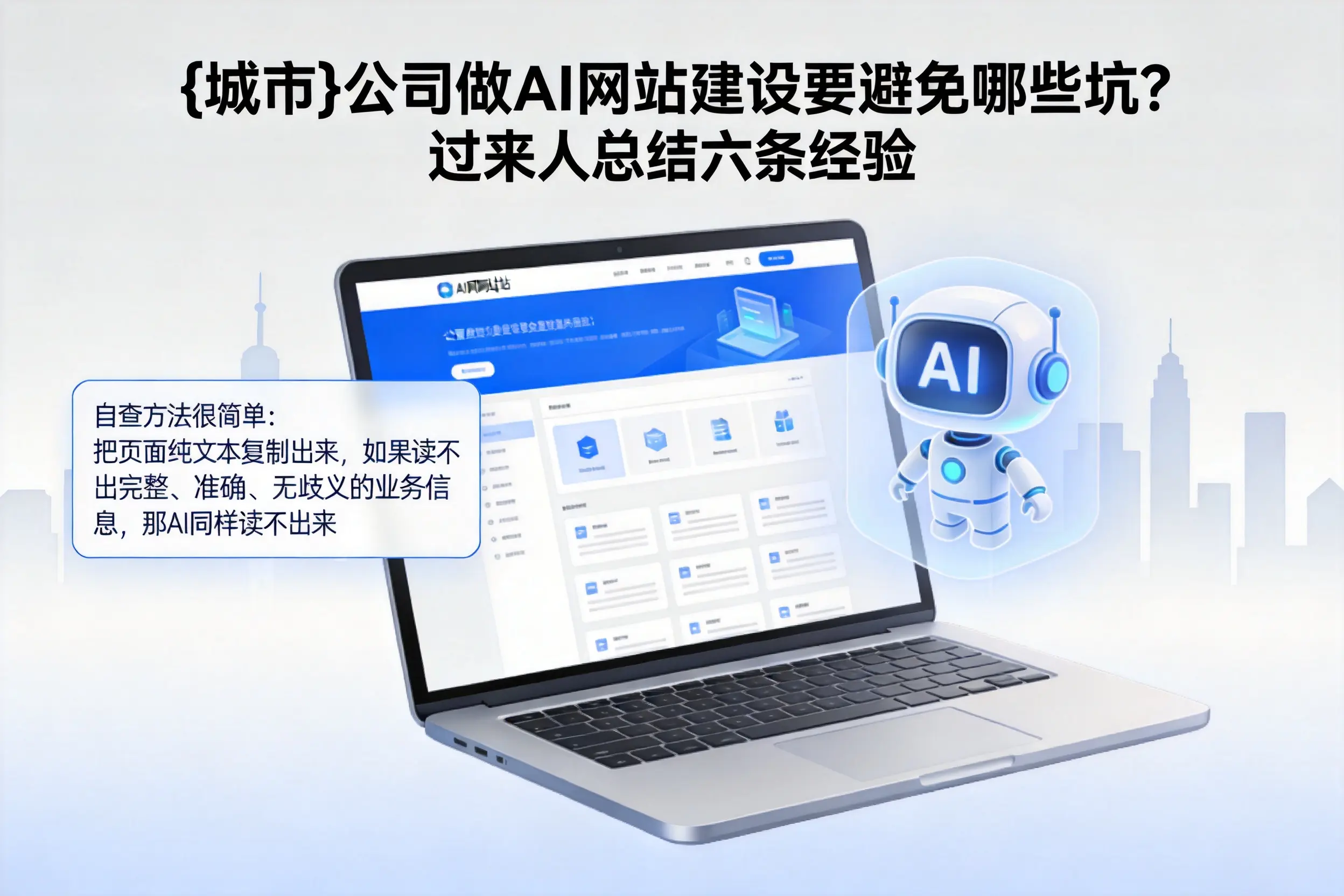 黄南公司做AI网站建设要避免哪些坑？过来人总结六条经验