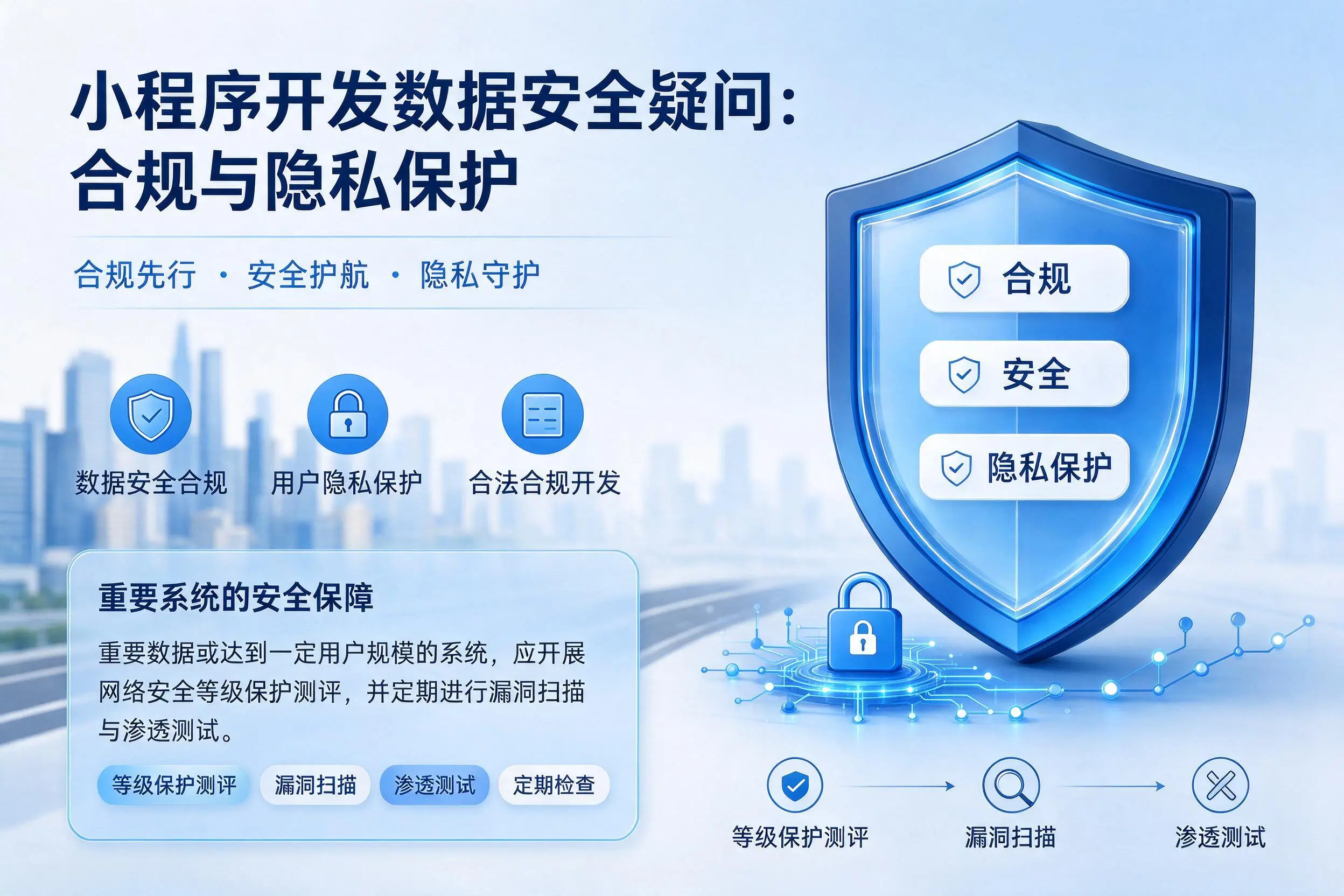 黄南小程序开发数据安全疑问:合规与隐私保护