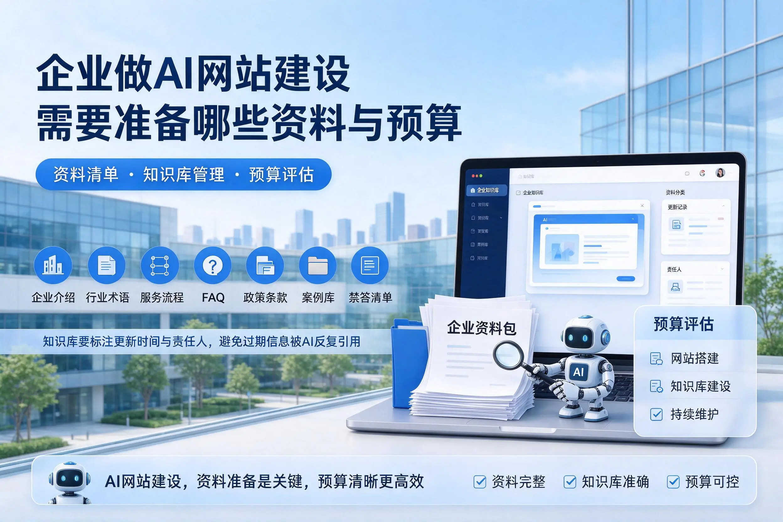 黄南企业做AI网站建设需要准备哪些资料与预算