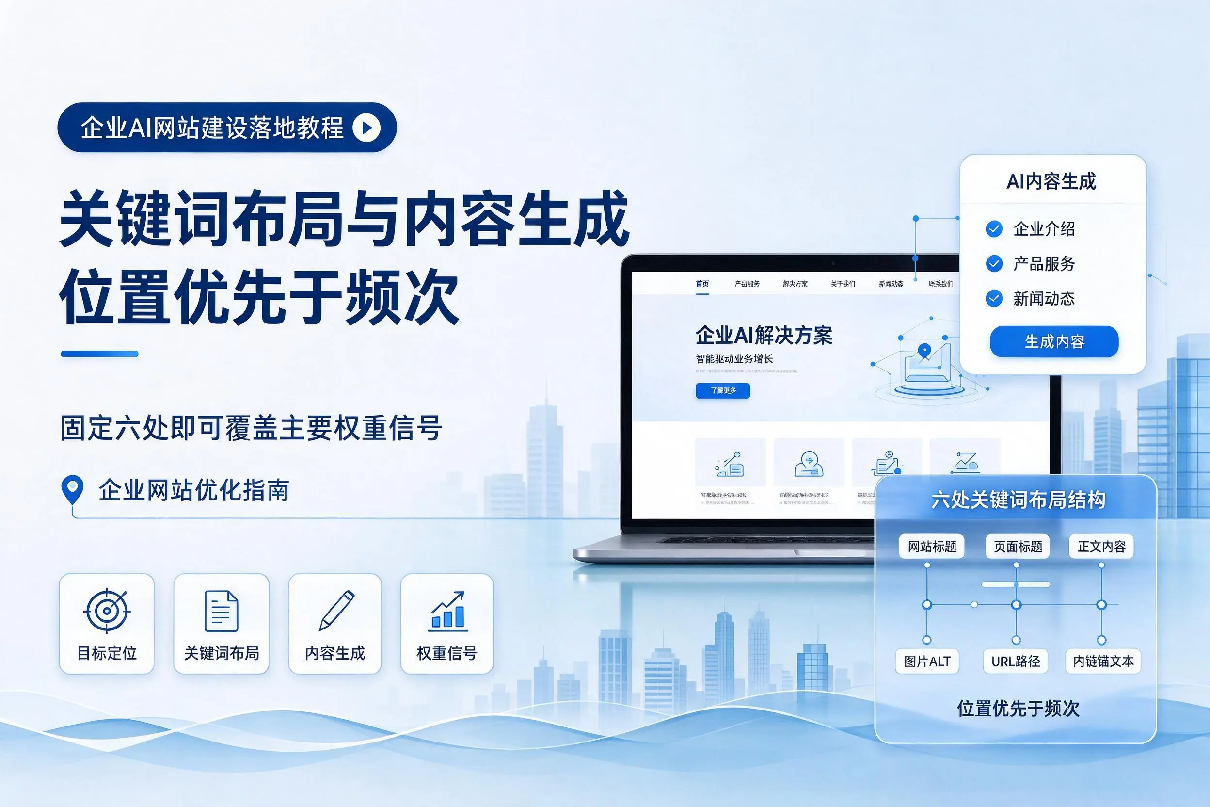 黄南企业AI网站建设落地教程:关键词布局与内容生成